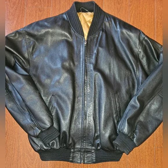 Hugo Boss Vintage Leather Bomber